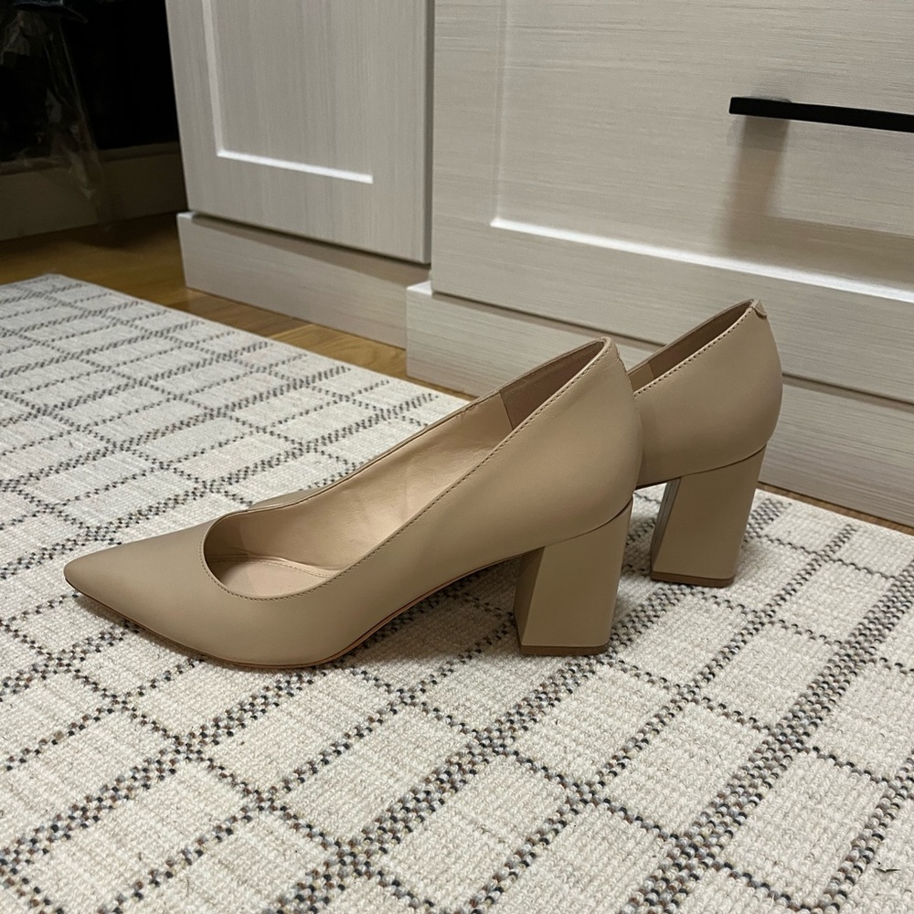 Marc Fisher Zala Heels - Nude 9 1/2 Worn Once!